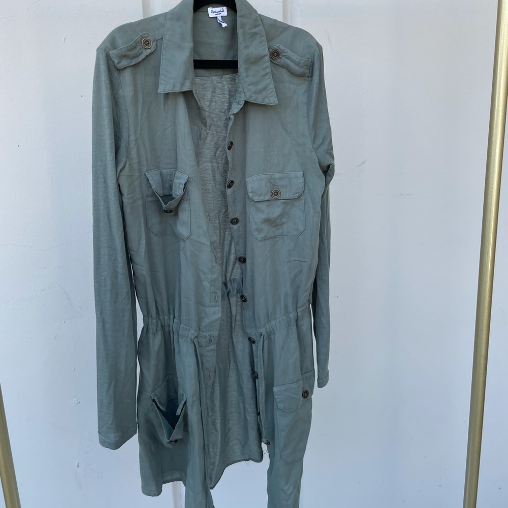 Splendid button down t shirt dress size M